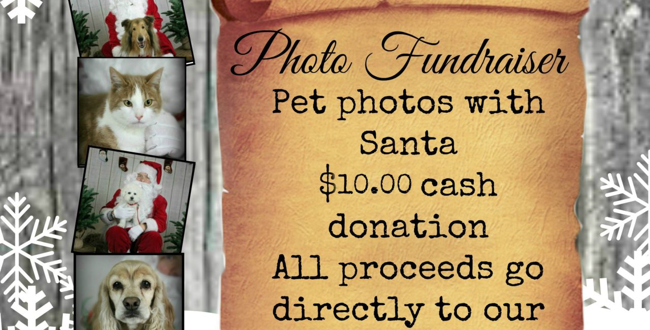 West Hill Animal Clinic Pet Photos with Santa event poster